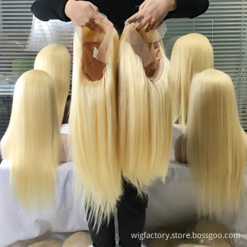 wholesale blonde 613 human hair wig,13*4 lace frontal blonde wigs human hair,virgin Brazilian human hair wigs